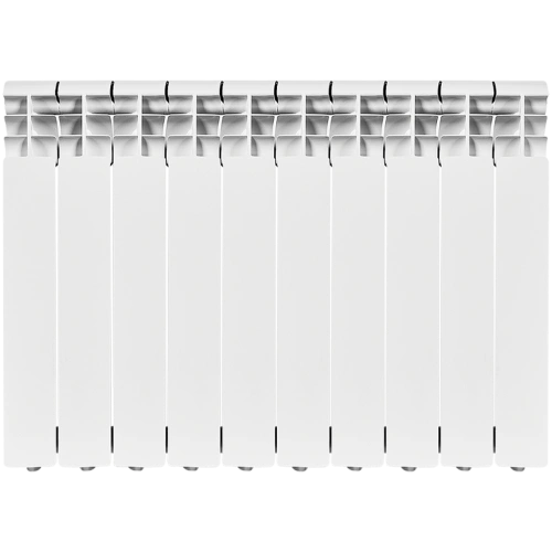 Биметаллический радиатор Rommer Profi Bm 500 - 10 секций, боковое, белый RAL9016