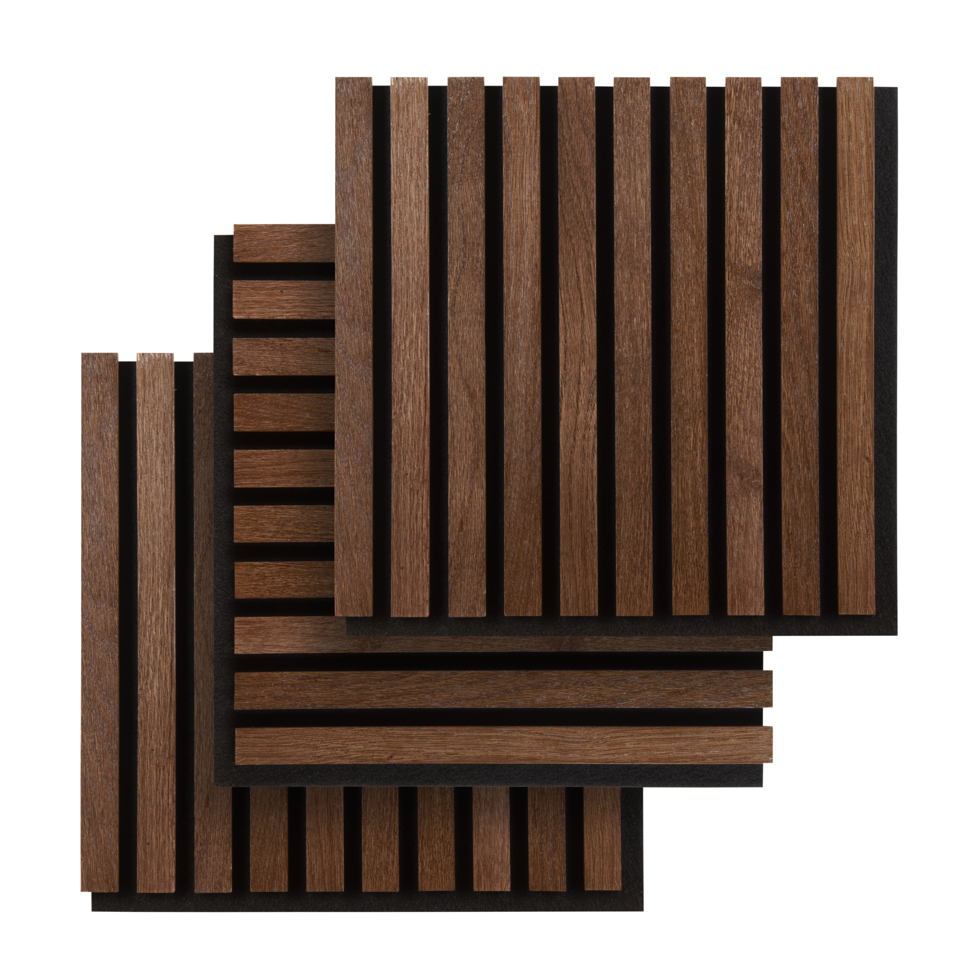 Акустическая панель Phoenix Dark 300x300 массив дуба