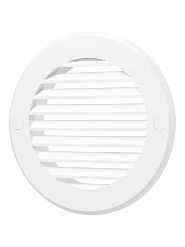 10РКН, Решетка наружная вентиляционная круглая D136 с фланцем D100, ASA