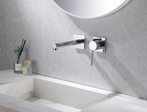 Смеситель для раковины ABBER Emotion AF8812 скрытого монтажа, хром