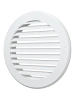 12РК, Решетка вентиляционная круглая D161 вытяжная АБС с фланцем D125