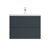 База под раковину подвесная AM.PM GEM графит матовый M90FHX07522GM
