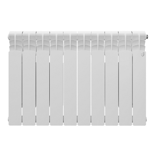 Алюминиевый радиатор Royal Thermo REVOLUTION A 500 - 10 секций, боковое, белый