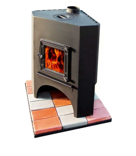 Каминобуржуйка ФОНТАНКА С угловая