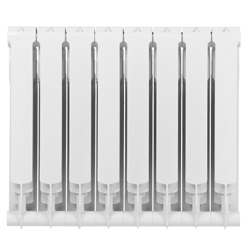 Алюминиевый радиатор Royal Thermo MONOBLOCK A 500 - 8 секций, боковое, белый