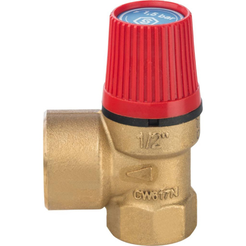 Предохранительный клапан Stout 1/2"x1,5 бар для отопления SVS-0001-001515