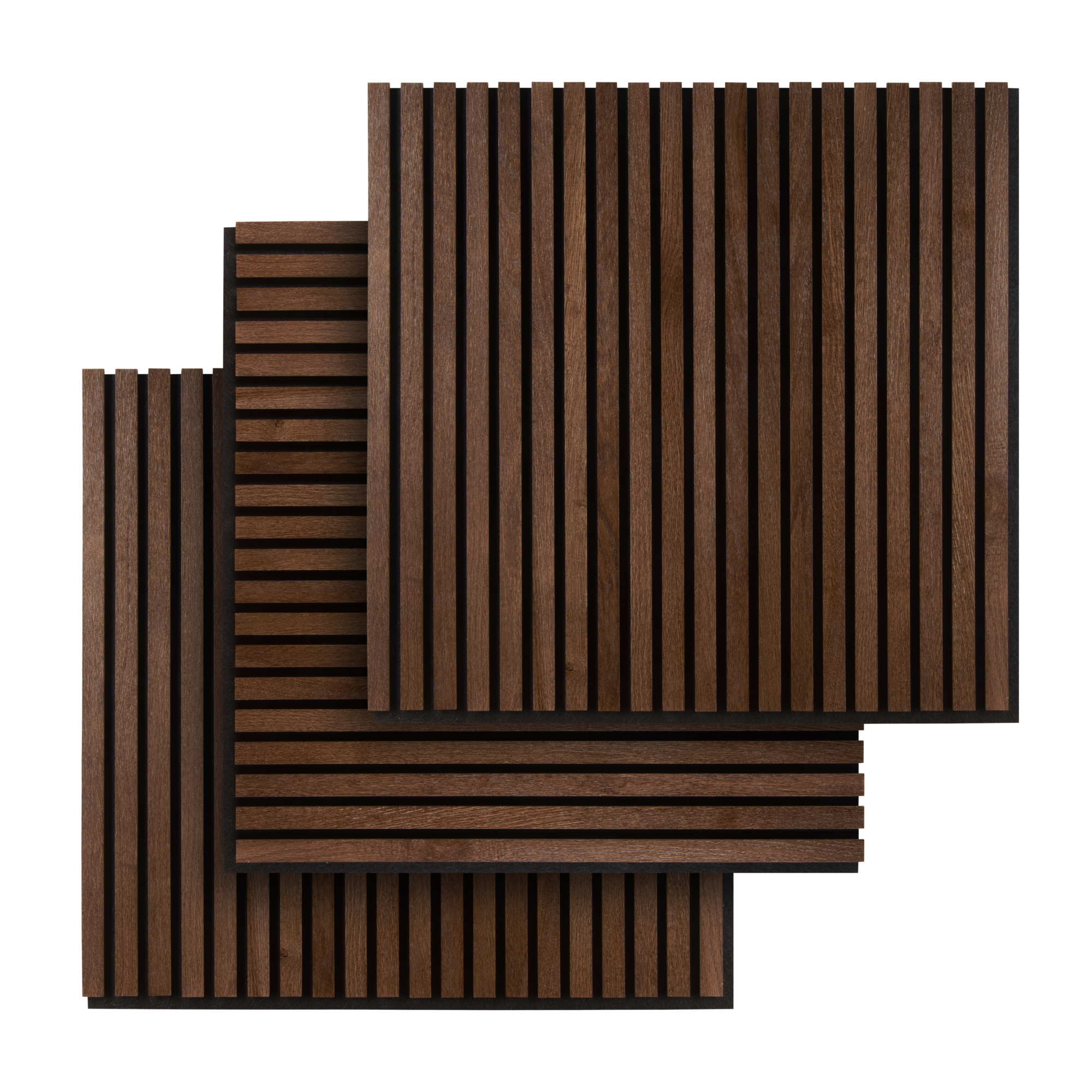 Акустическая панель Phoenix Dark 600x600 массив дуба