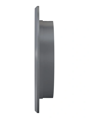 10РКН сер, Решетка наружная вентиляционная круглая D136 с фланцем D100, ASA, серая