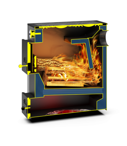 Котел твердотопливный 10кВт Теплодар КУППЕР Практик-10 В