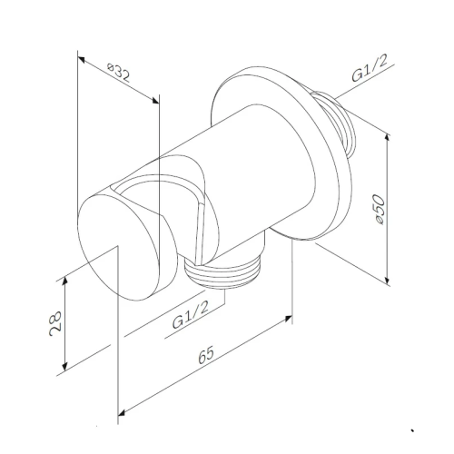 Шланговое подключение с держателем Am.Pm F0602122 черный