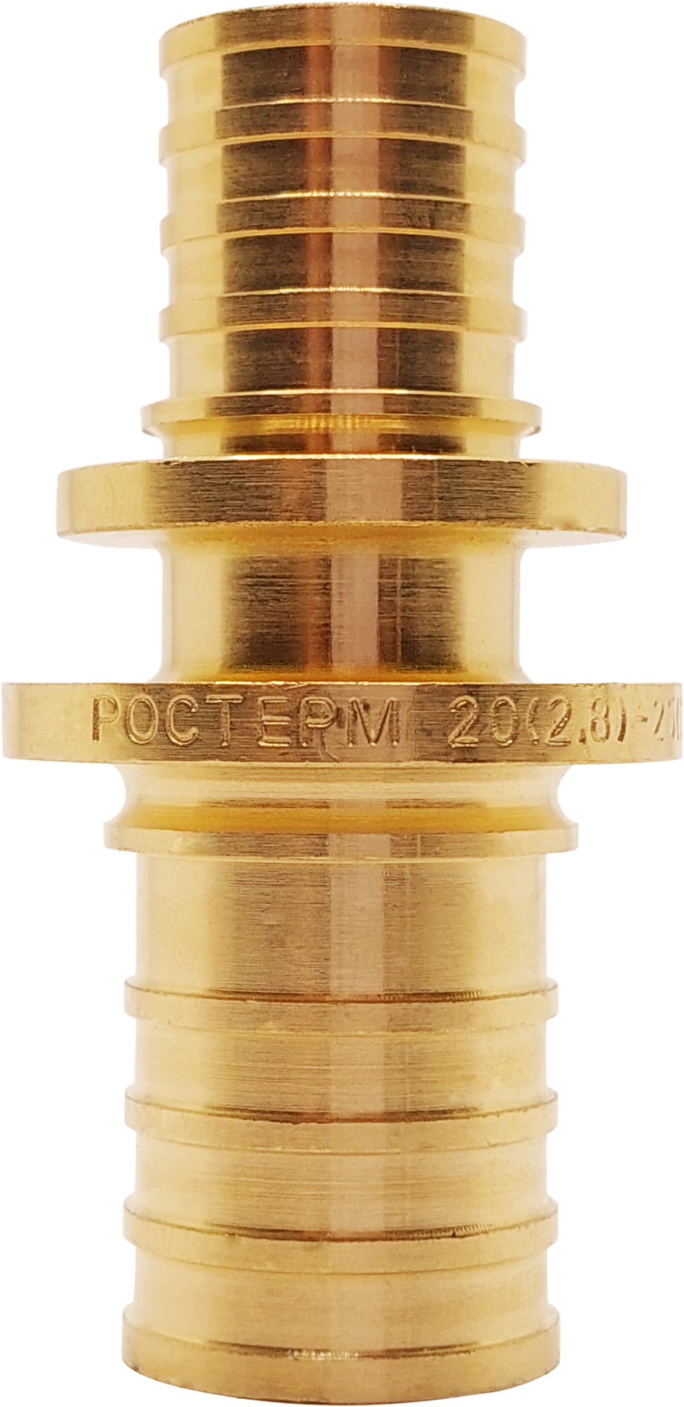 Муфта переxодная РОСТерм 25x20 латунь PE-x 1625COUPBR