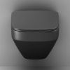 Подвесной унитаз Am.Pm Inspire V2.0 C50A1700MBSC черный матовый, FlashClean безободковый с сиденьем микролифт