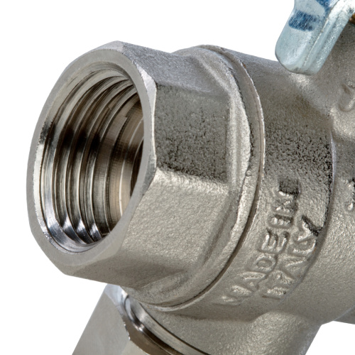 Кран шаровой с фильтром 1/2"ВВ ручка рычаг SVF 0001 000015