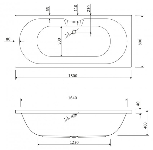 Металлический каркас для акриловой ванны Riho 1700x700 EMP-170-70-MF-R