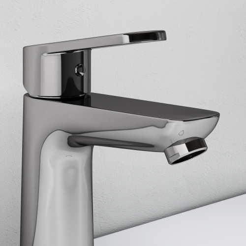 Смеситель для раковины Abelsberg Lineara UNF23508CH, глянцевый хром