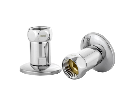 Подключение полотенцесушителя 1"Вx1/2"Н прямое, хром TeRma