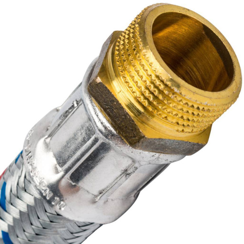 Подводка для воды 1" гайка угловая-штуцер, длина 60см Stout