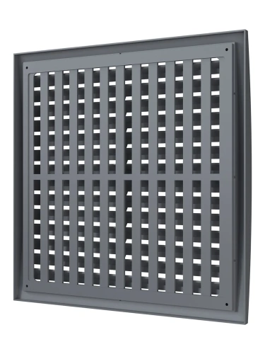 3535РРПН сер, Решетка наружная ASA вентиляционная регулируемая 350х350, серая