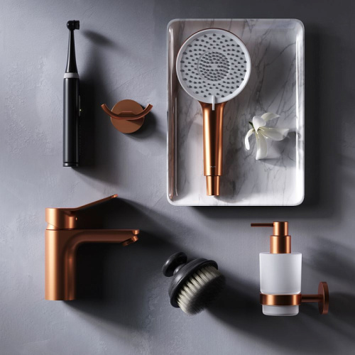 Смеситель для раковины AM.PM X-Joy F85A02144 излив 100 мм, розовое золото